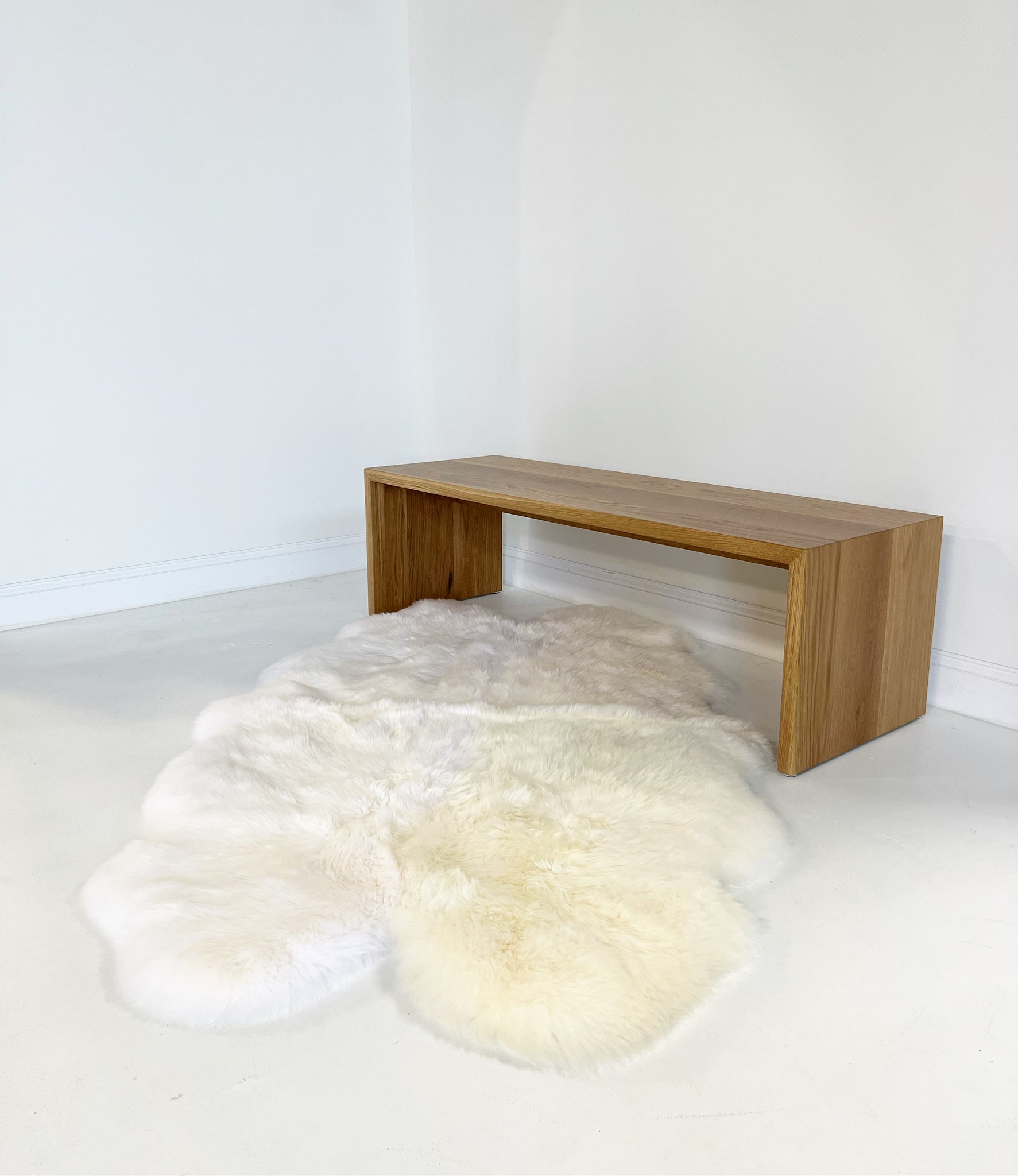 New Zealand Sheepskin Quad Rug - Ivory