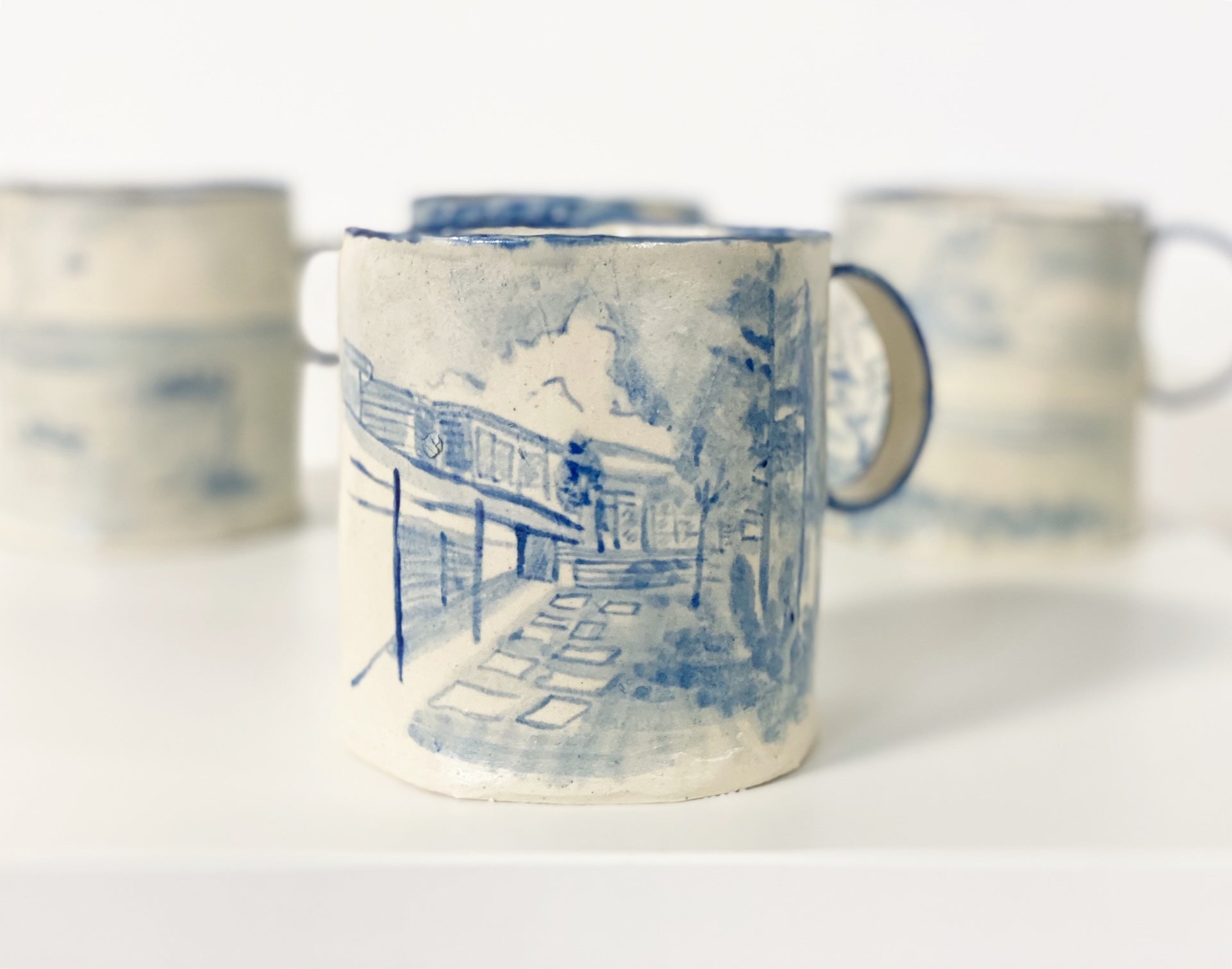 Set of 4 Mugs Commission