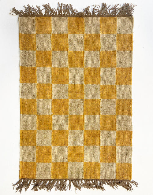 The Forsyth Checkerboard Rug - Marigold