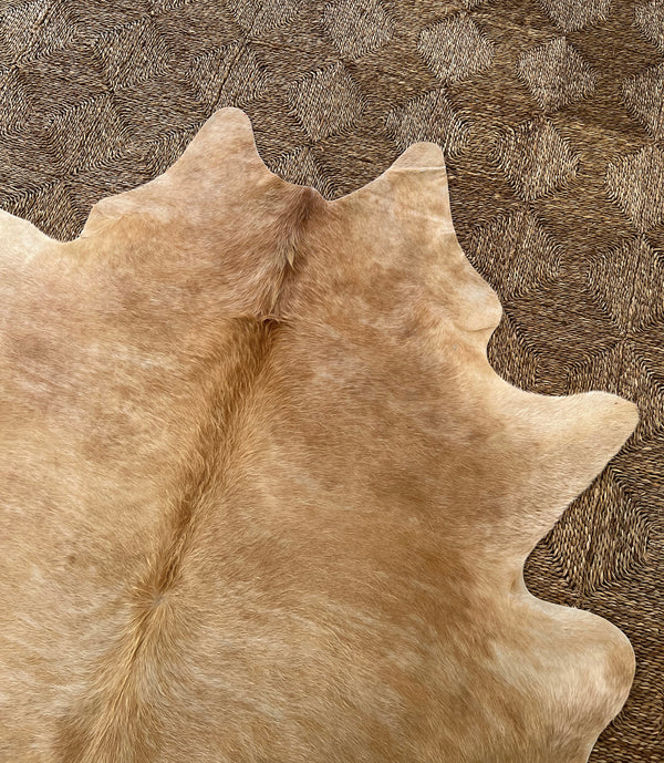 Brazilian Cowhide Rug, Palomino, No. 10