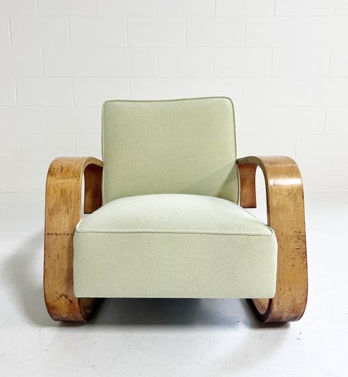 Model 400 "Tank" Lounge Chair in Knoll Textiles