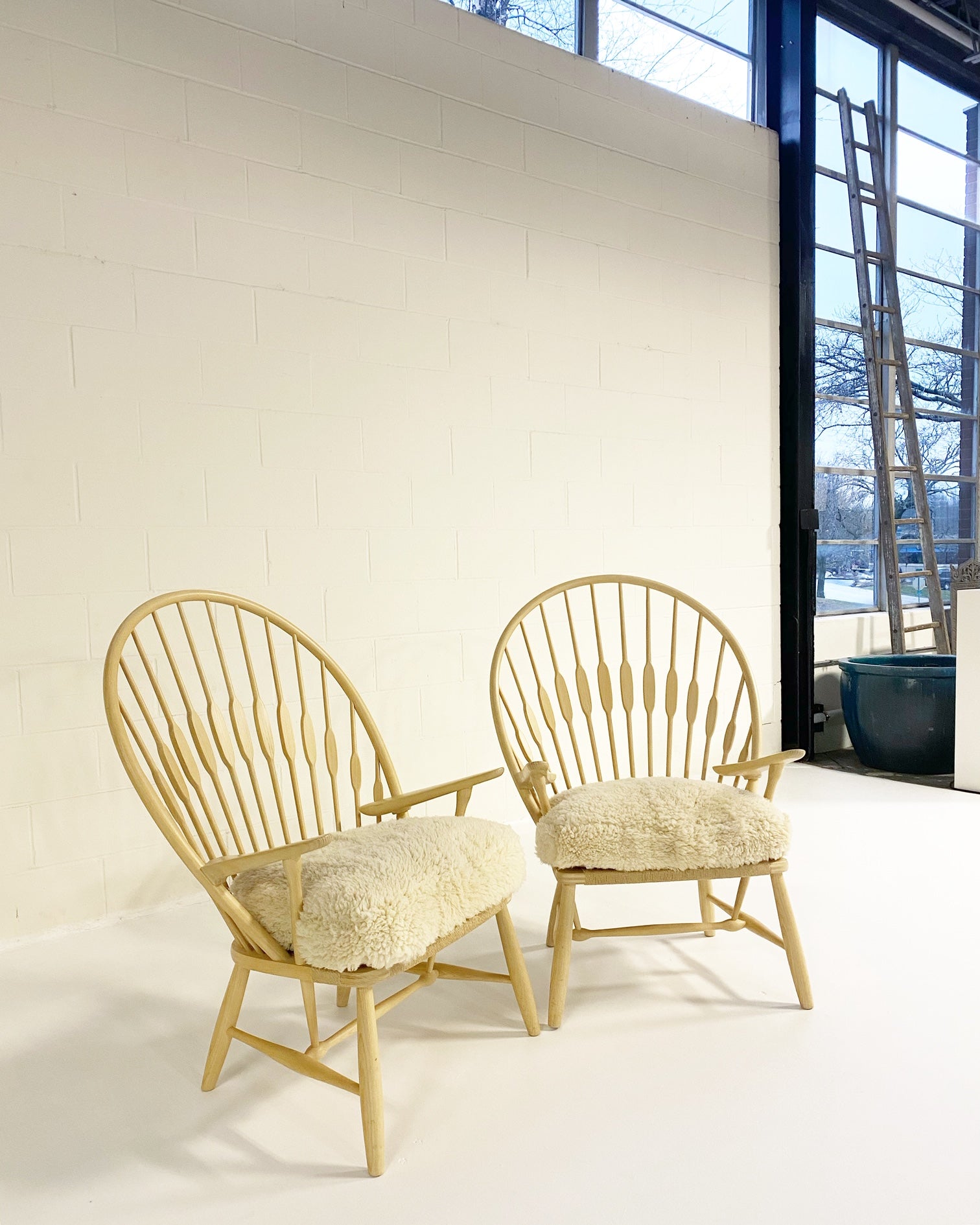 Peacock Lounge Chairs, pair - FORSYTH