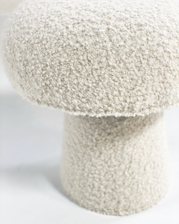 The Forsyth Mushroom Pouf in Boucle