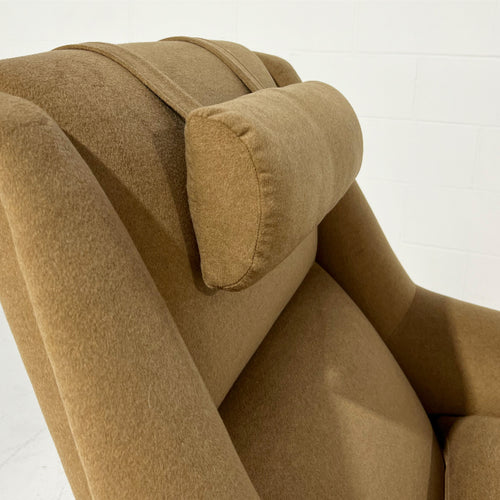 Profil Lounge Chair and Ottoman in Loro Piana Cashmere