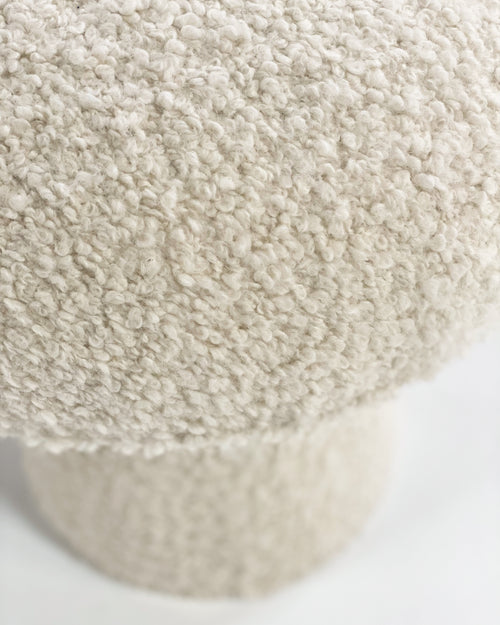 The Forsyth Mushroom Pouf in Boucle