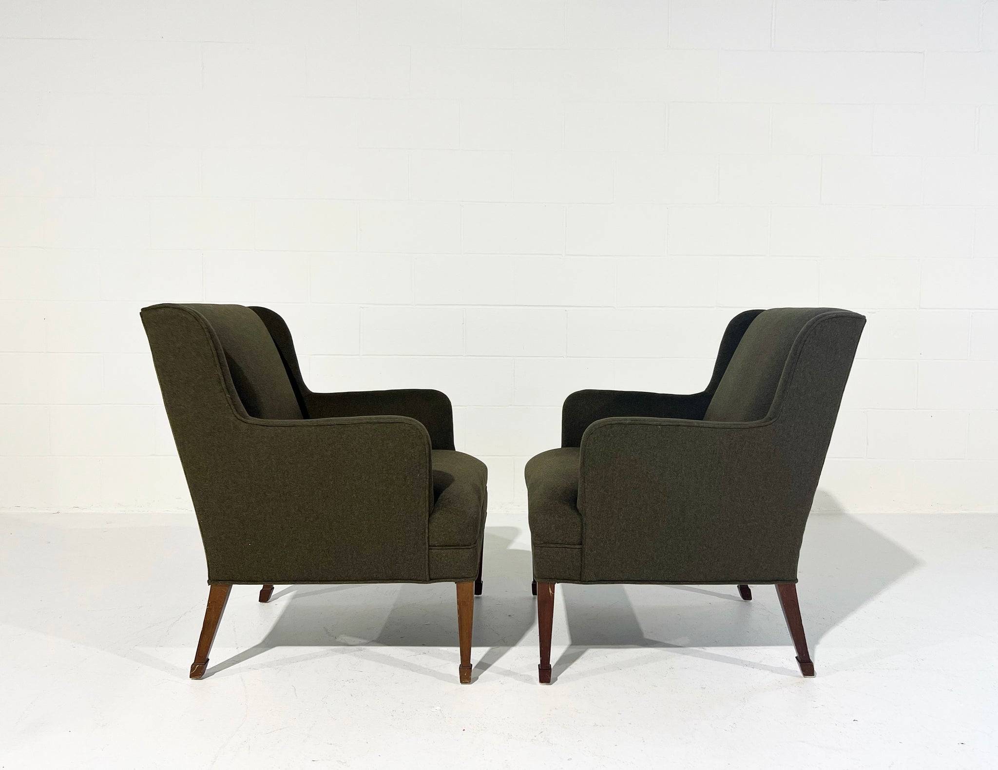 Armchairs in Loro Piana Cashmere Wool