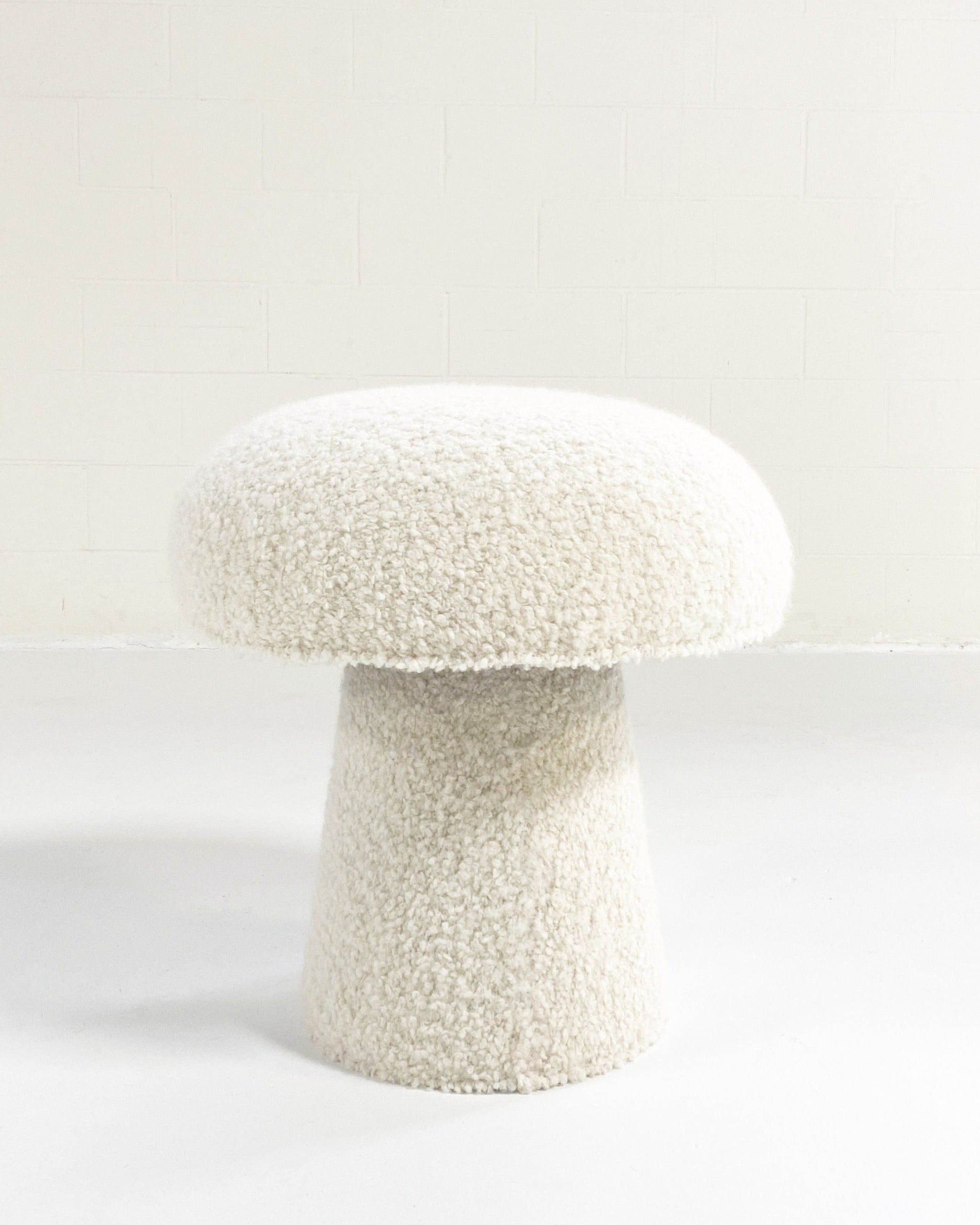 The Forsyth Mushroom Pouf in Boucle