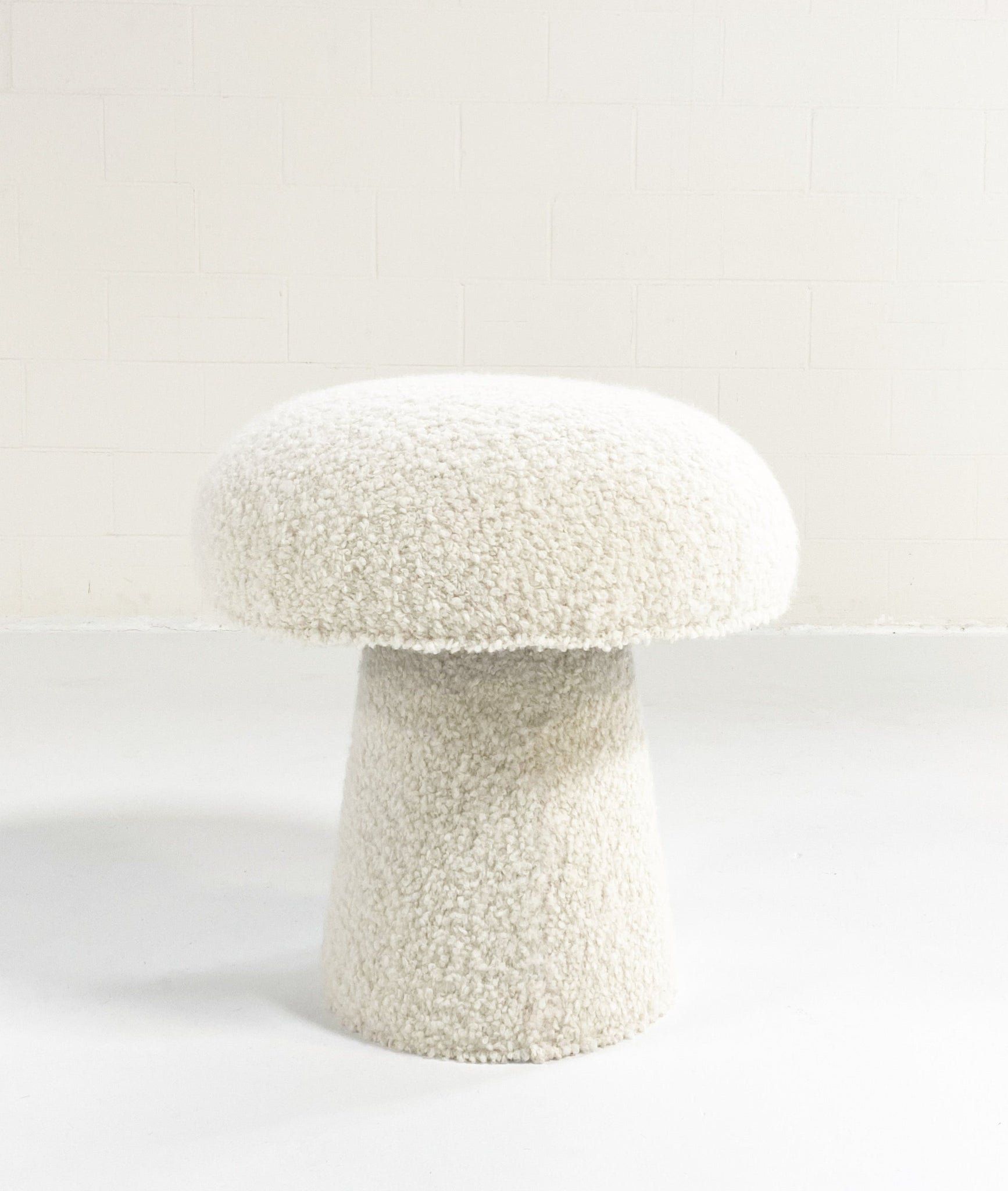 The Forsyth Mushroom Pouf in Boucle