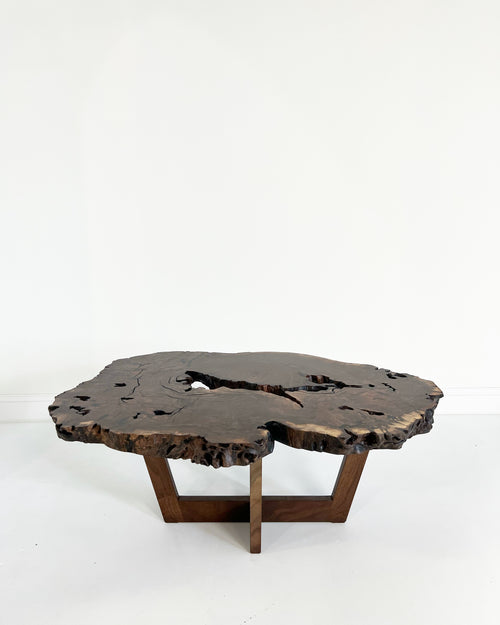 Walnut Burl Slab Coffee Table, Edition of 10