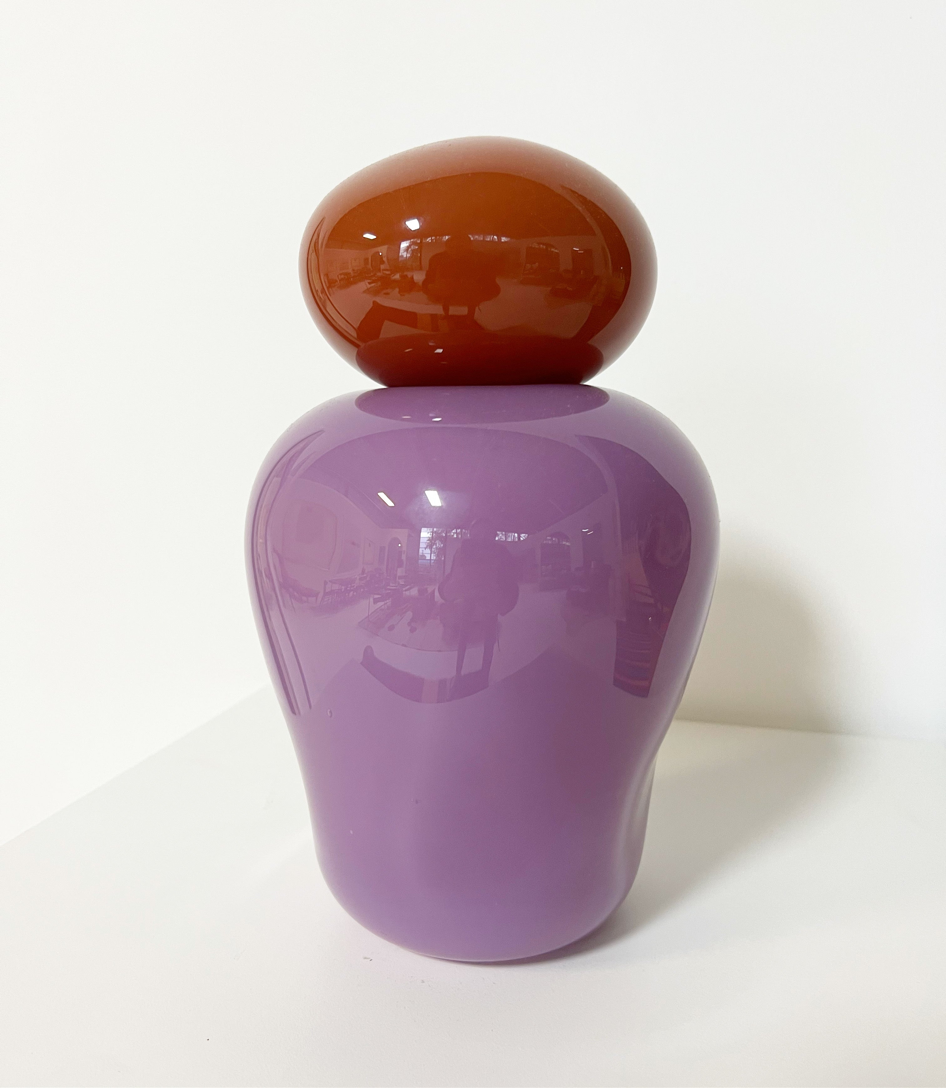 Bon Bon Medi Vase - Violet and Apricot