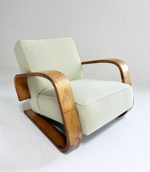Model 400 "Tank" Lounge Chair in Knoll Textiles