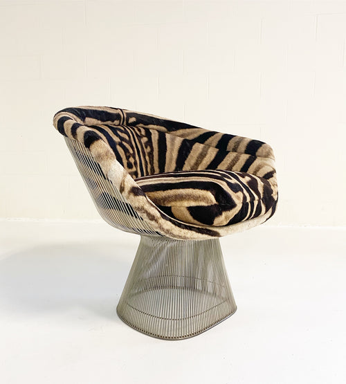 Lounge Chair in Zebra Hide - FORSYTH