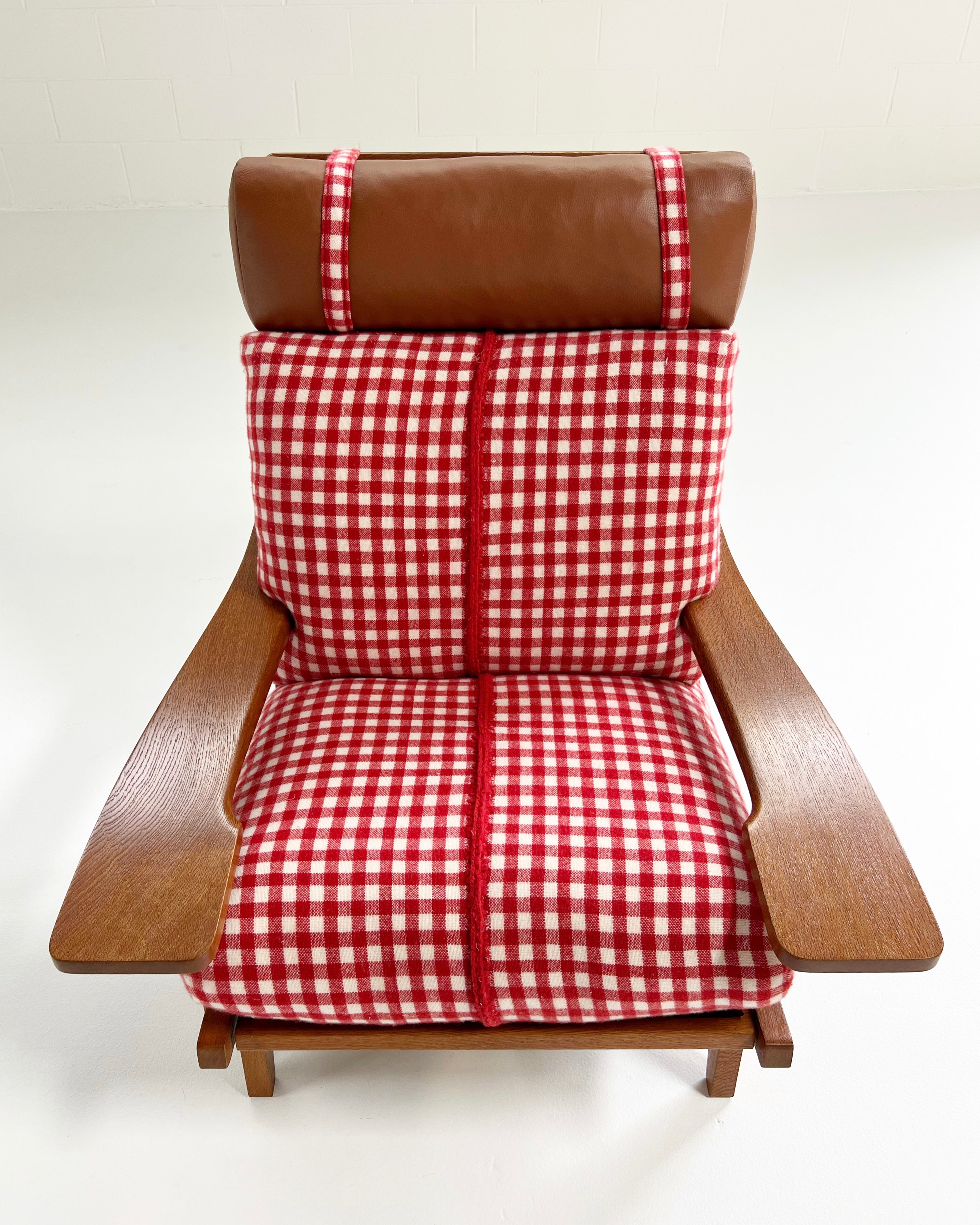 Model GE 375 Paddle Chair and Ottoman in The Elder Statesman Cashmere