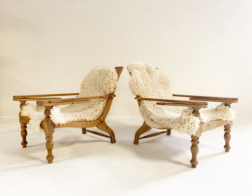 British Colonial Plantation Chairs, pair - FORSYTH