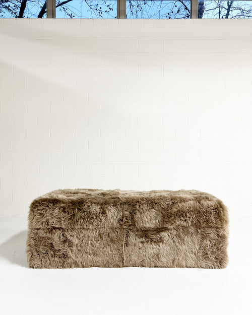 The Forsyth Storage Ottoman in Sheepskin