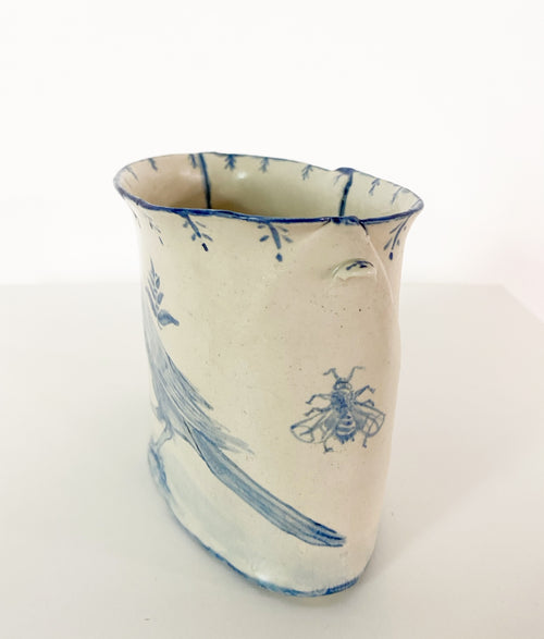 Bird, Bee, & Two Eggs Vase. - FORSYTH