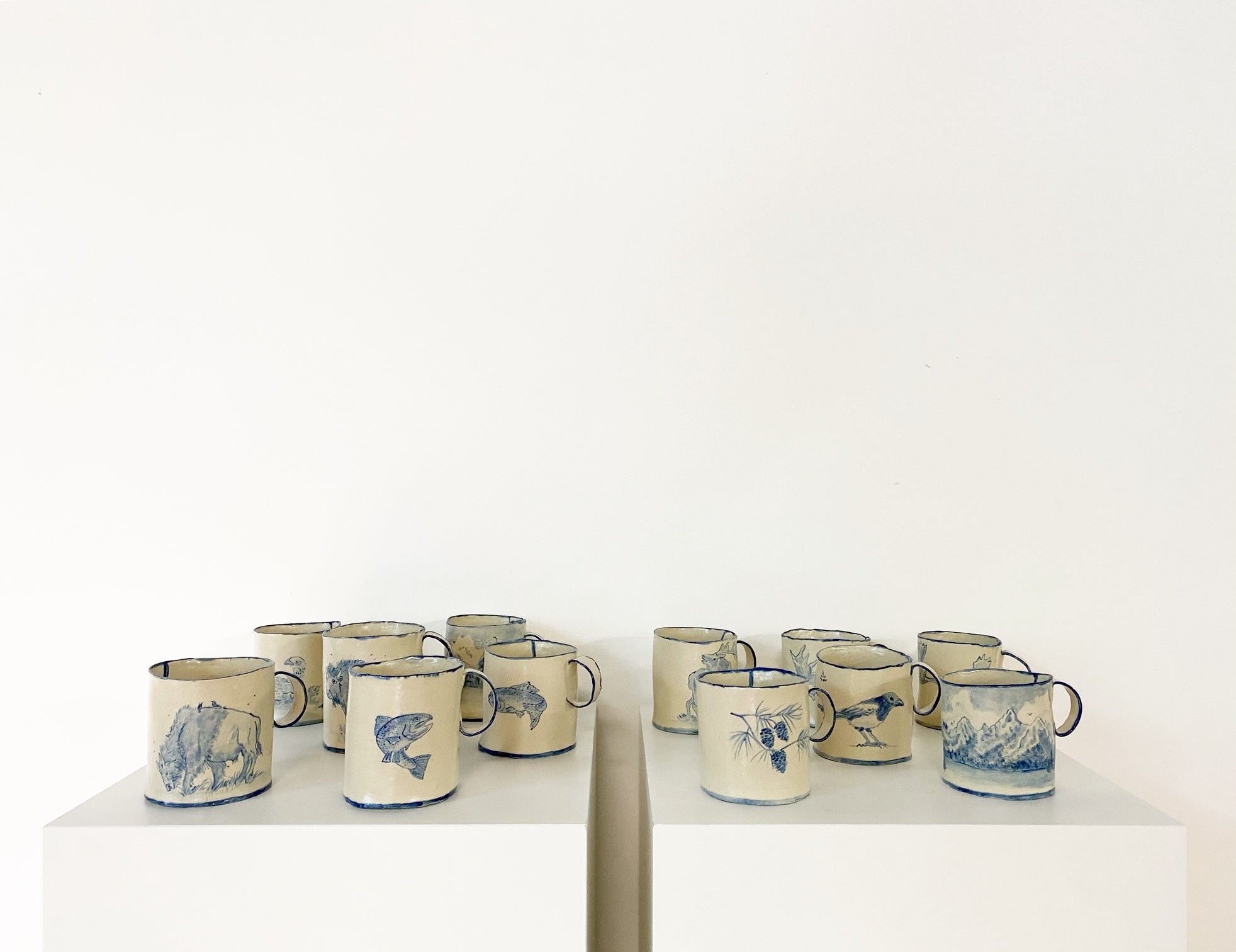 Set of 4 Mugs Commission