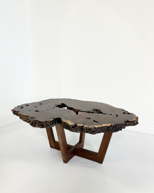 Walnut Burl Slab Coffee Table, Edition of 10