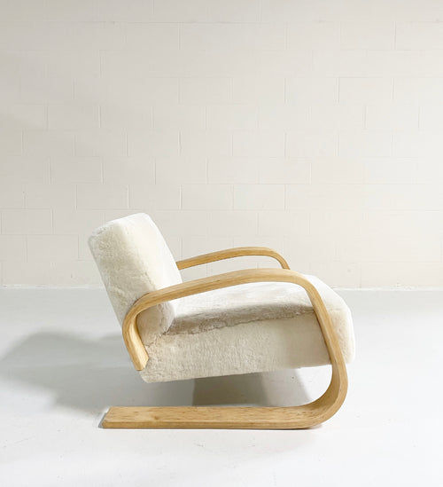 Model 400 "Tank" Lounge Chair in Shearling