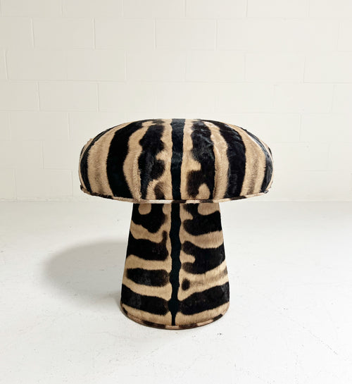 The Forsyth Mushroom Pouf in Zebra