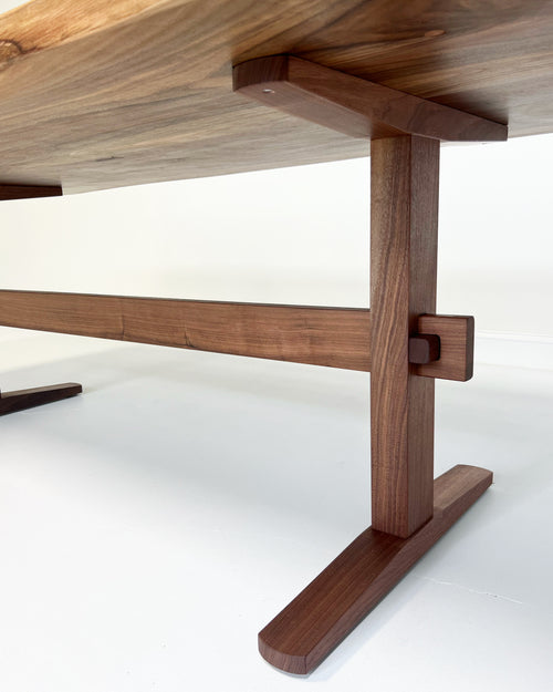 Walnut Trestle Dining Table