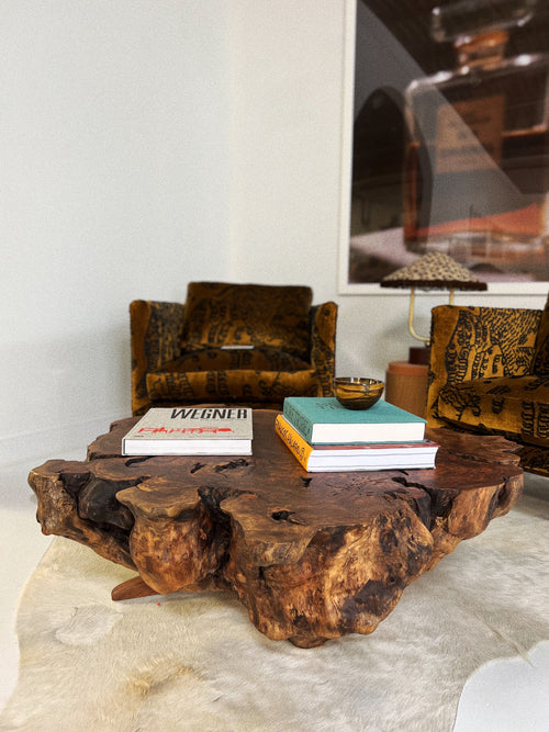 Walnut Burl Coffee Table