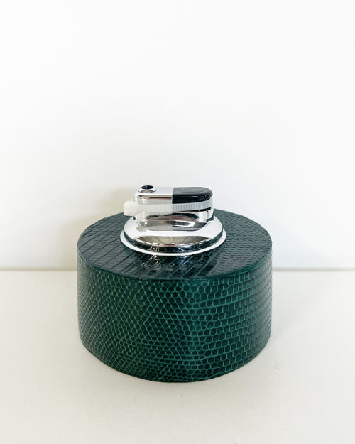 The Round Table Lighter in Lizard - Emerald