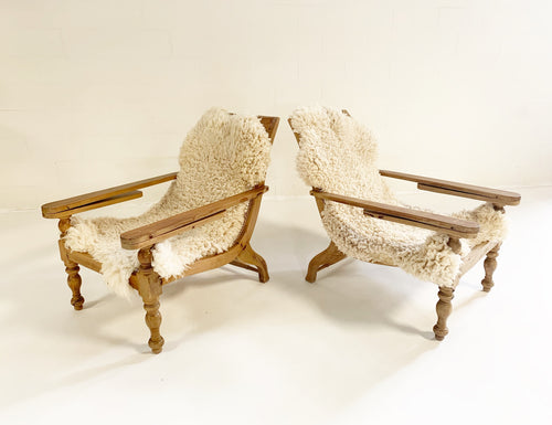 British Colonial Plantation Chairs, pair - FORSYTH