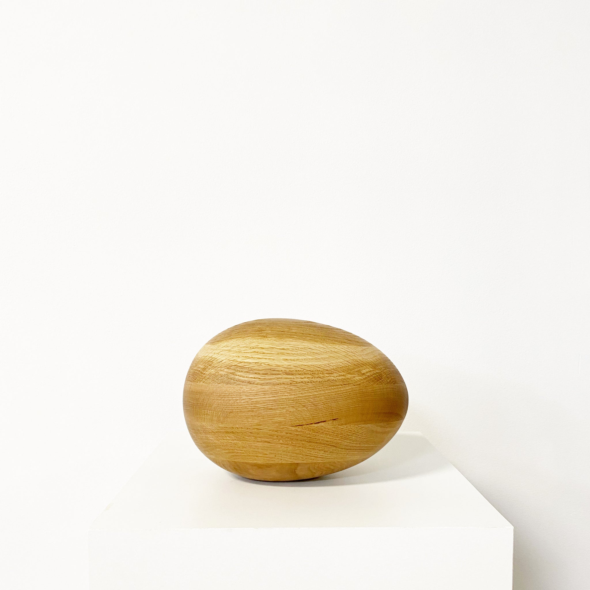 Large Oak Egg Sculpture