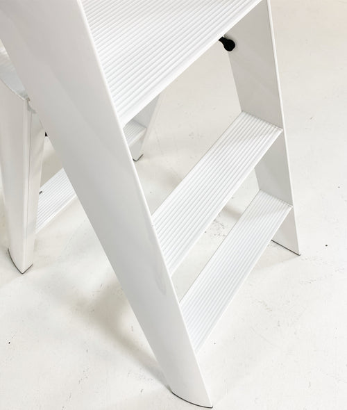 Lucano Wide 3-Step Ladder - White