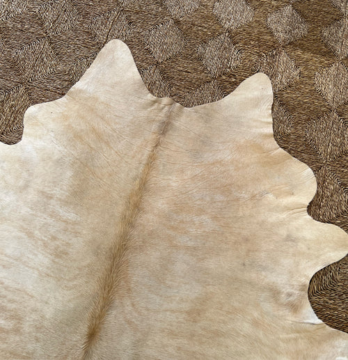 Brazilian Cowhide Rug, Palomino, No. 8