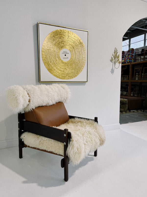 Tonico Chair in Gotland Sheepskin and Loro Piana Leather