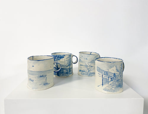 Set of 4 Mugs Commission