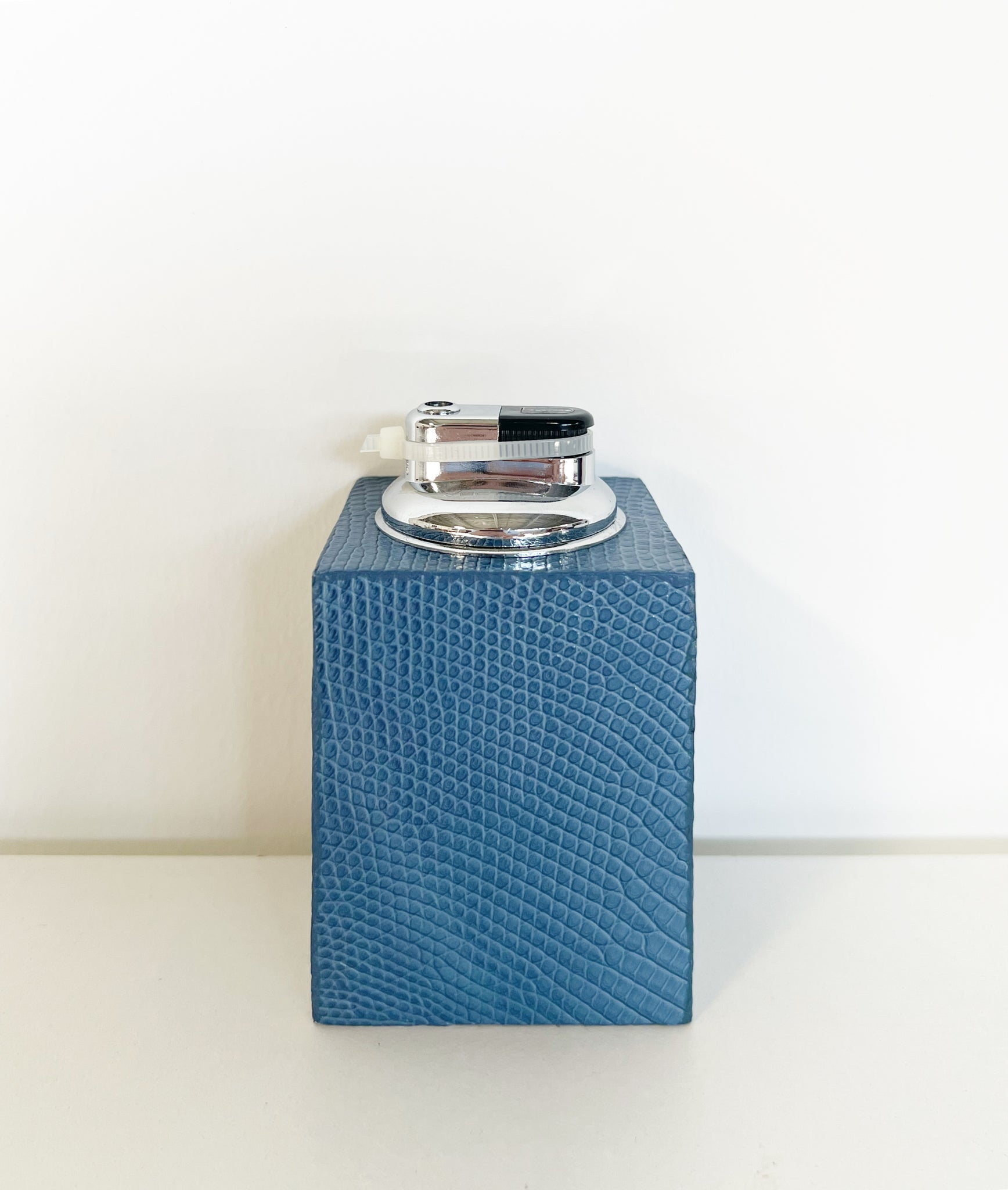 The Square Table Lighter in Lizard - Blue