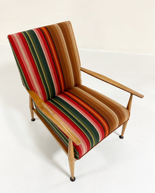 Model 3041 Lounge Chair in vintage Guatemalan Fabric