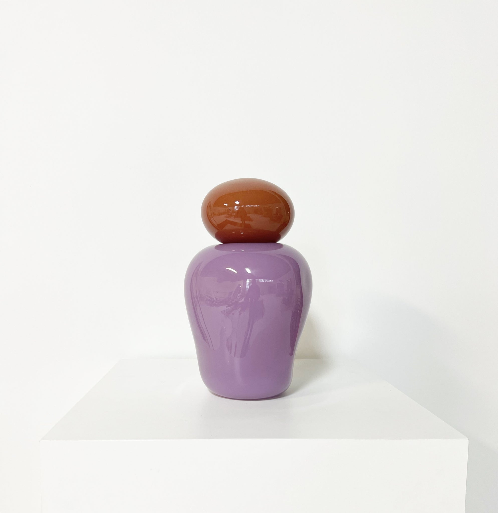 Bon Bon Medi Vase - Violet and Apricot