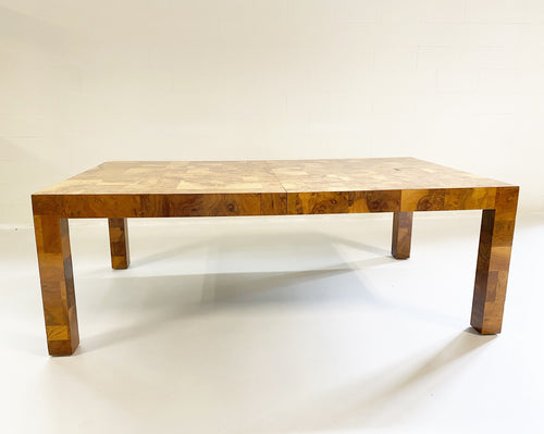 Cityscape Patchwork Burl Wood Dining Table - FORSYTH