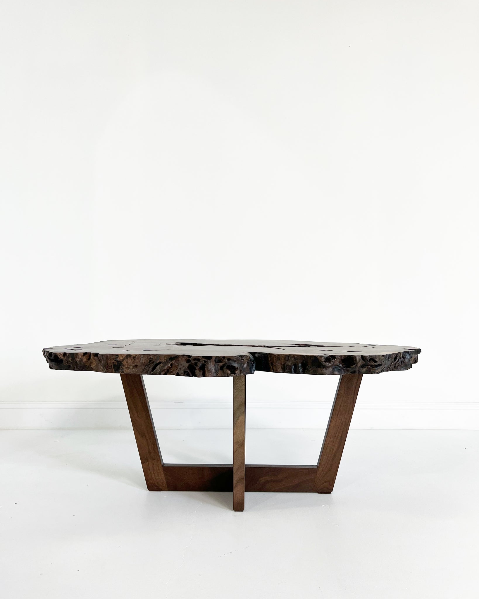 Walnut Burl Slab Coffee Table, Edition of 10