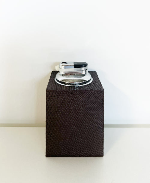 The Square Table Lighter in Lizard - Black