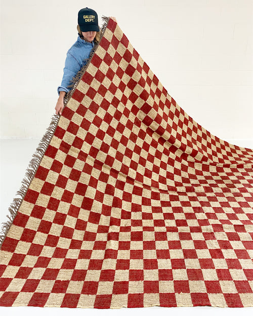 The Forsyth Checkerboard Rug - Chili Pepper