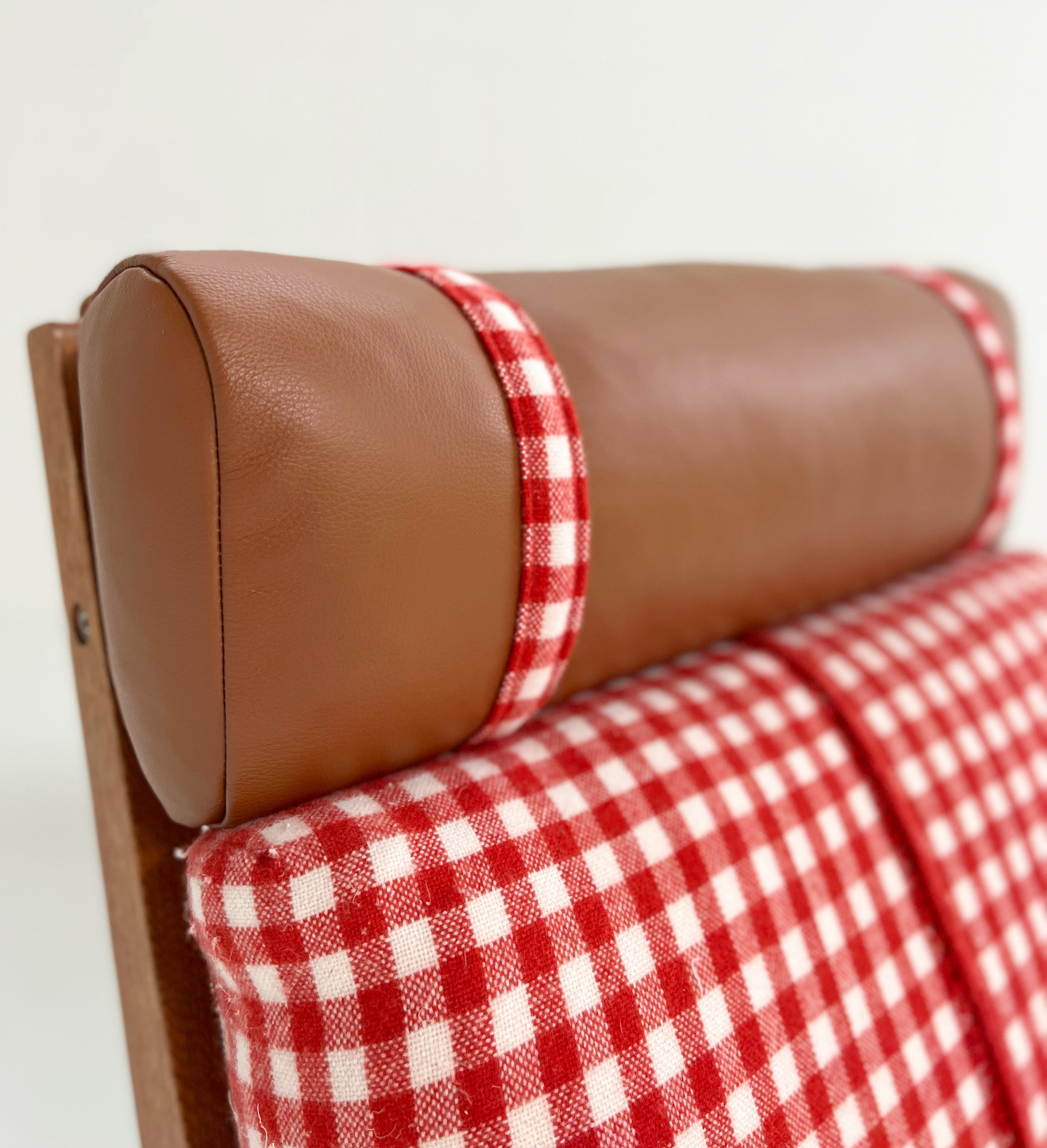 Model GE 375 Paddle Chair and Ottoman in The Elder Statesman Cashmere