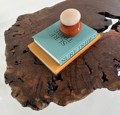 Walnut Burl Slab Coffee Table, Edition of 10