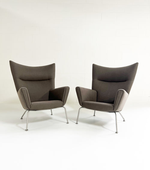 Model CH445 Wing Chairs, Pair