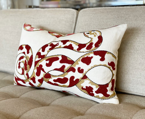 Pierre Frey Venimeuses Embroidered Linen Pillow, 21" - FORSYTH
