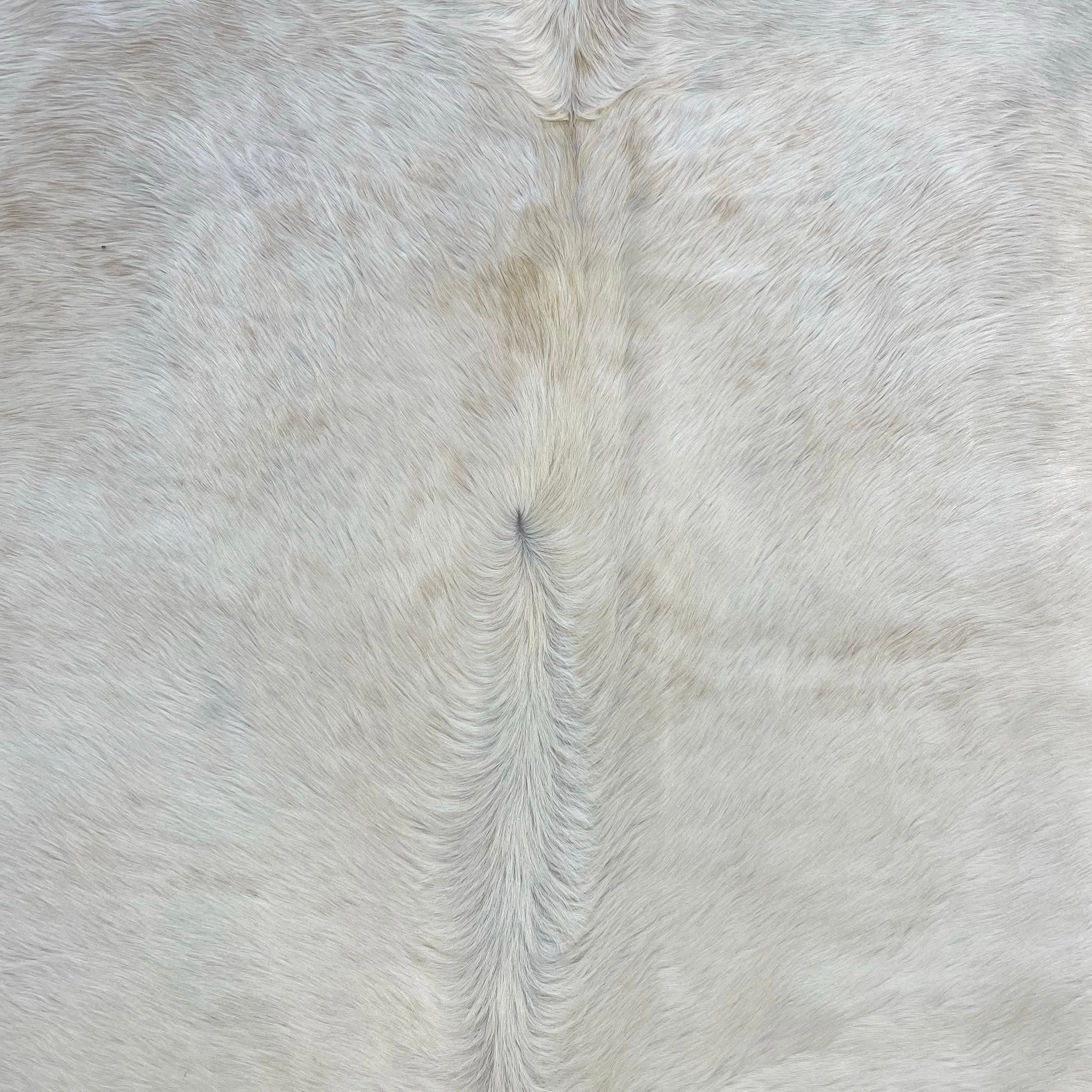 Brazilian Cowhide Rug, Ivory, No. 14