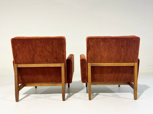 Armchairs in Pierre Frey Teddy Mohair