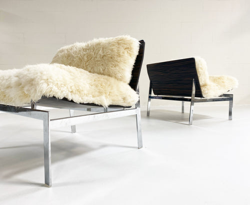 Words Chairs with California Sheepskin Cushions