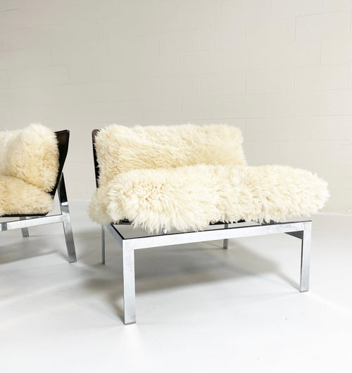 Words Chairs with California Sheepskin Cushions