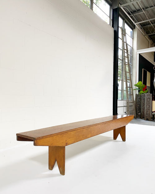 8 Foot Long Primitive Farmhouse Bench