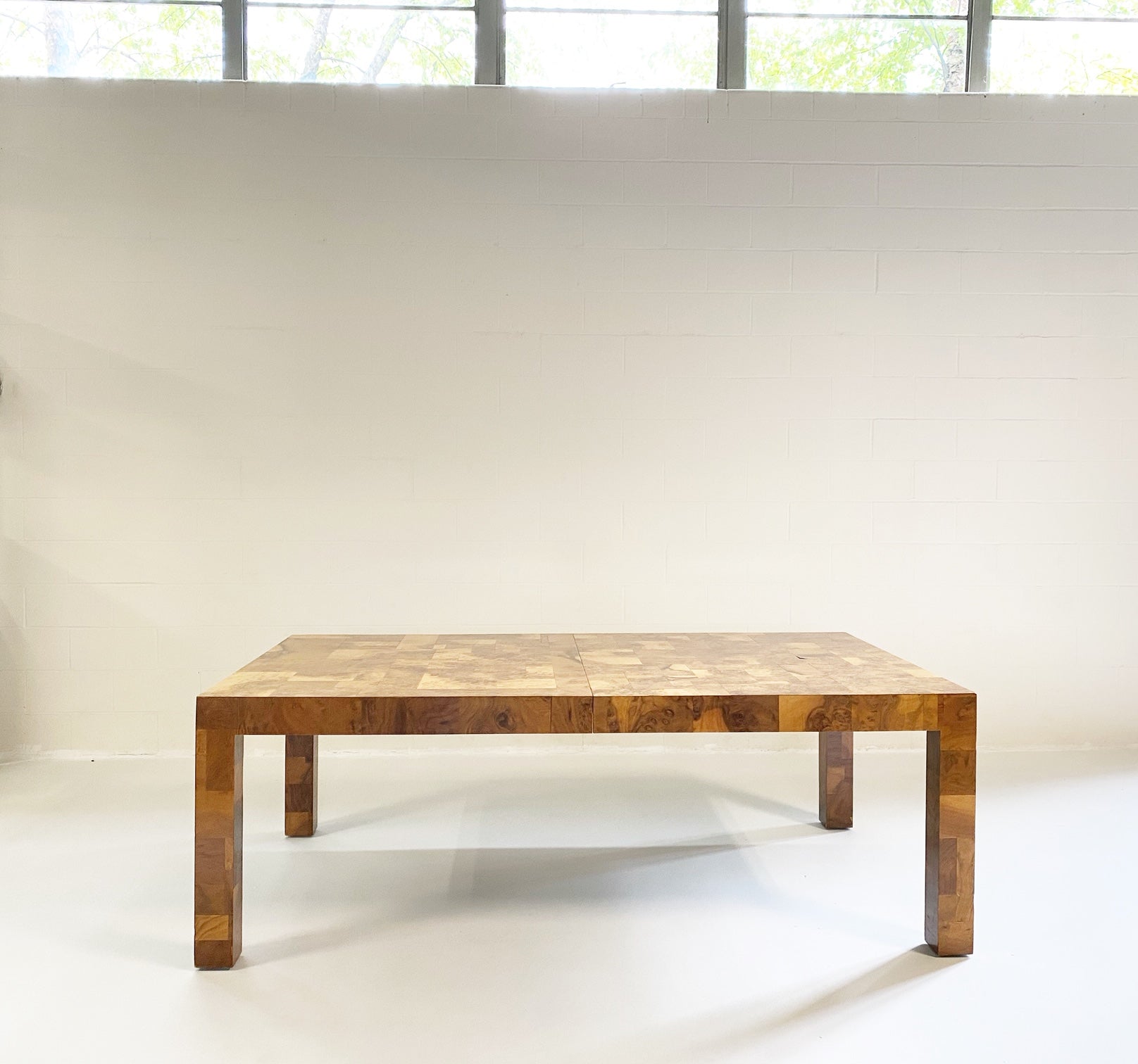 Cityscape Patchwork Burl Wood Dining Table - FORSYTH